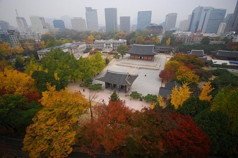 Deoksugung palace in Seoul, South Korea.